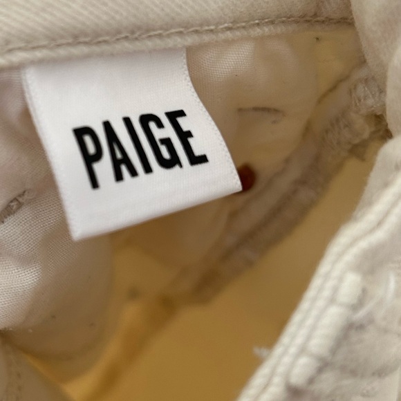 Paige Colette Crop Flare Raw Hem Jeans - Picture 9 of 12